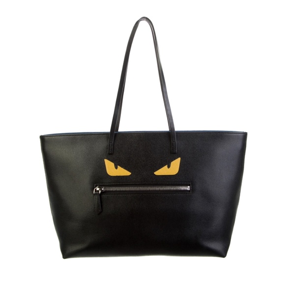 Fendi Handbags - Fendi Medium Black Monster Tote